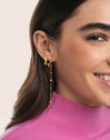 Boucle d'oreille seule Créole Cleo M plaqué or