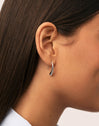 Pendientes Long Gota Acero
