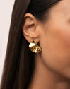 Pendientes Lora Acero Baño Oro