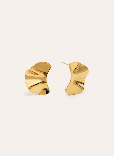 Pendientes Lora Acero Baño Oro