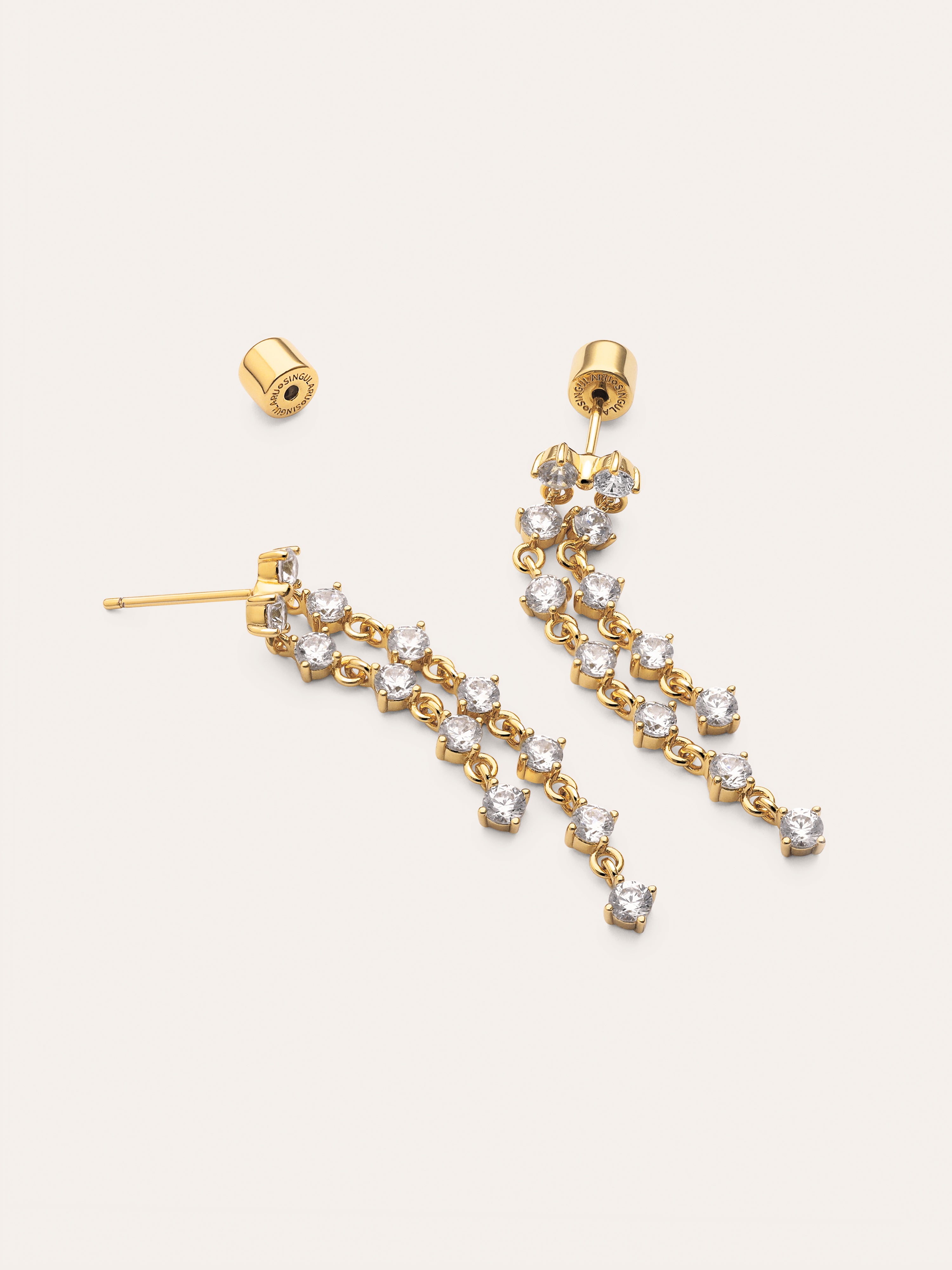Long Scarlett Gold Earrings