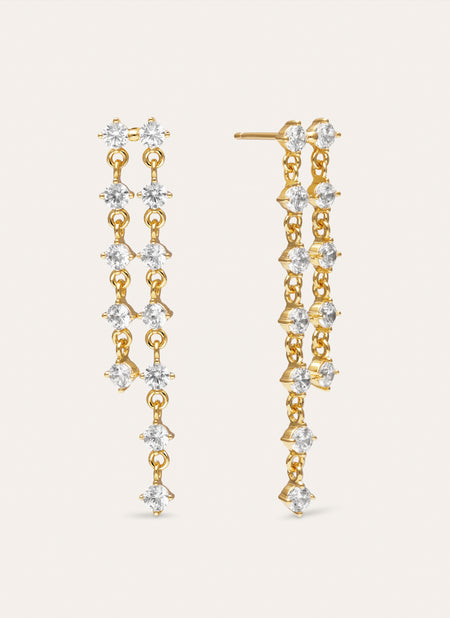 Long Scarlett Gold Earrings