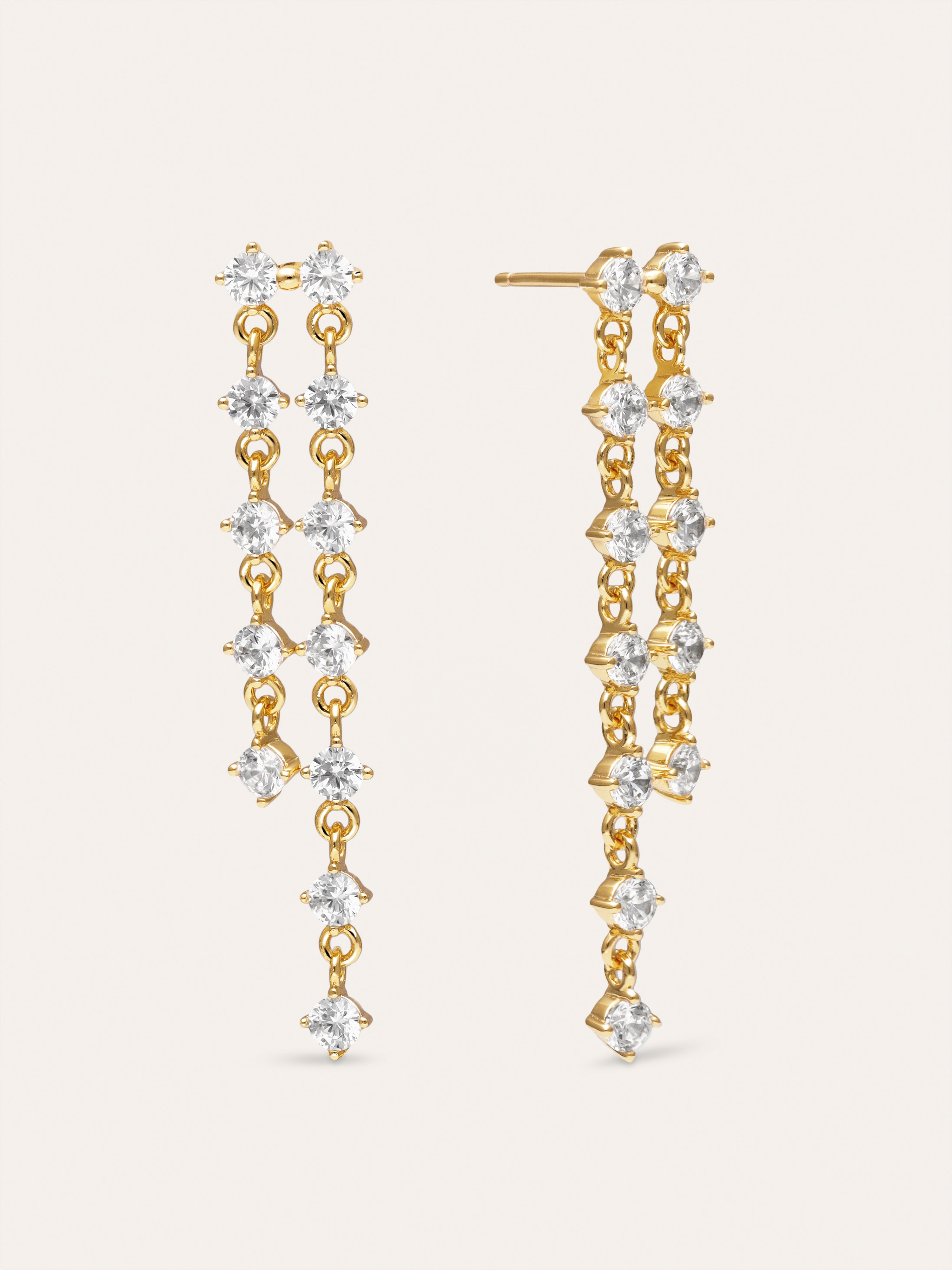 Long Scarlett Gold Earrings