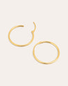 Maria M Gold Hoop Earrings