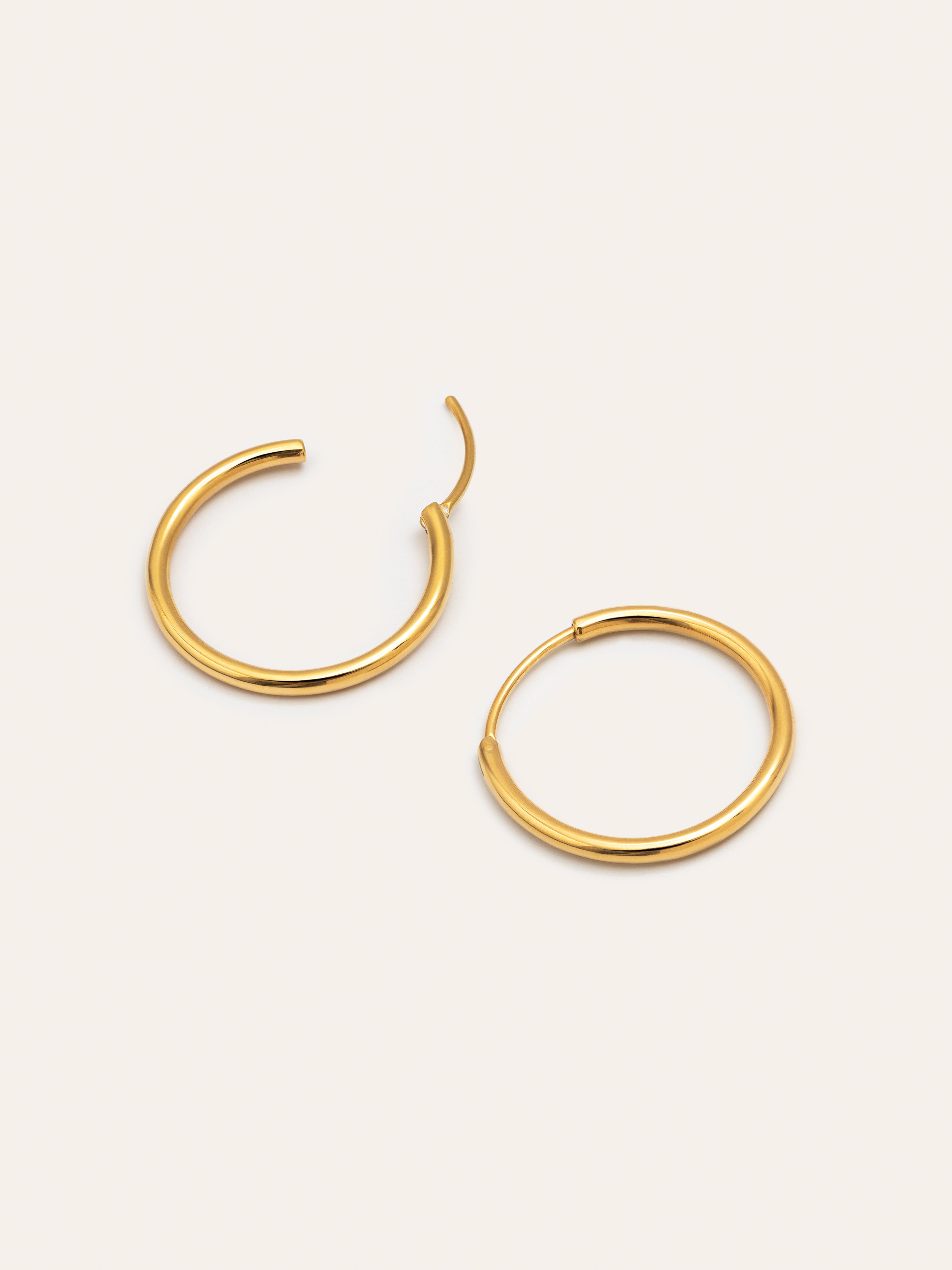 Pendientes Aro Maria M Acero Baño Oro