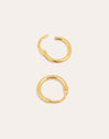 Maria S Gold Hoop Earrings