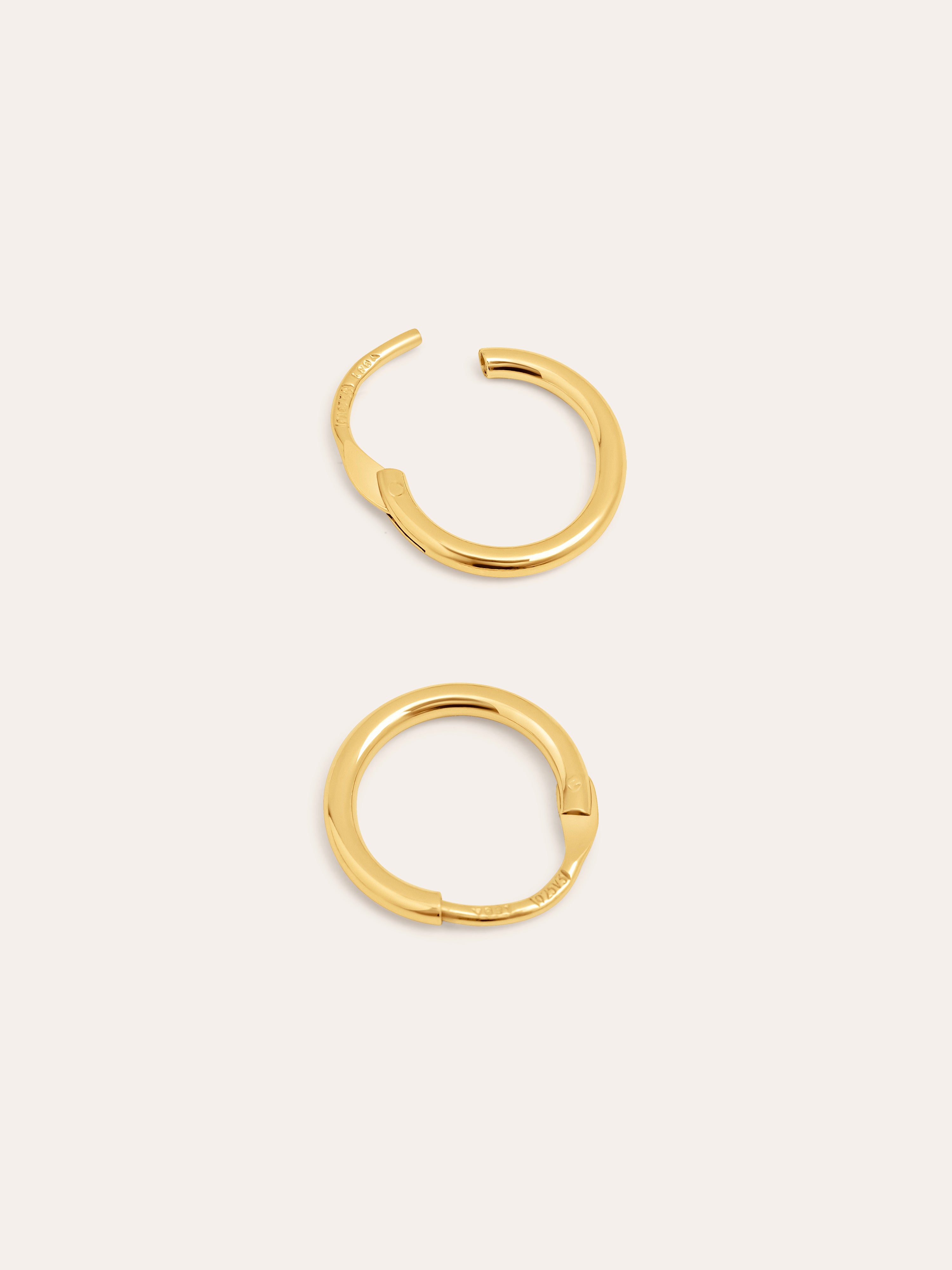 Maria S Gold Hoop Earrings