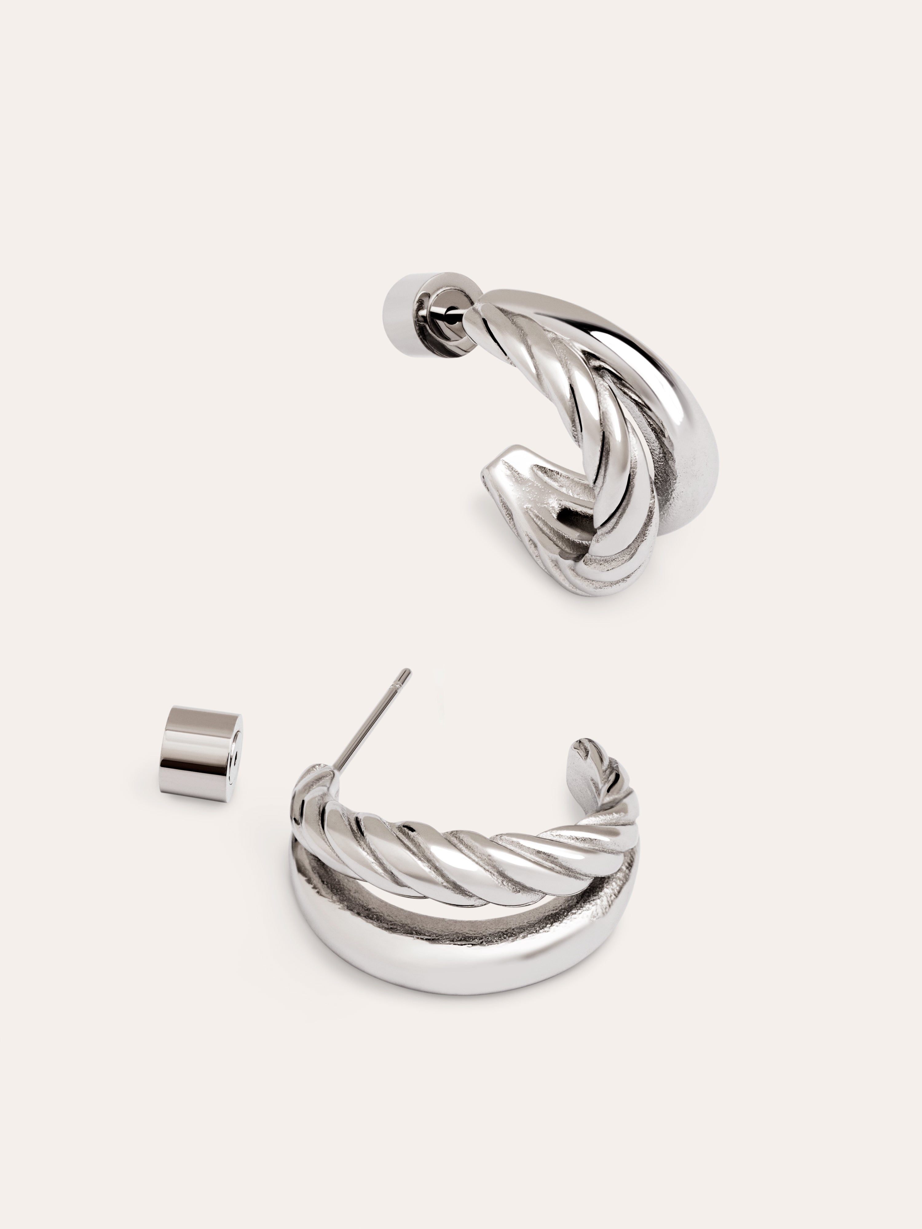 Margot Sterling Steel Earrings