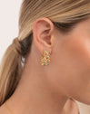 Pendientes Mini Bomb Enamel Acero Baño Oro