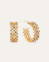 Pendientes Mini Bomb Enamel Acero Baño Oro