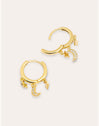 Imagen detalle de Midnight Sky Gold-Plated Earrings