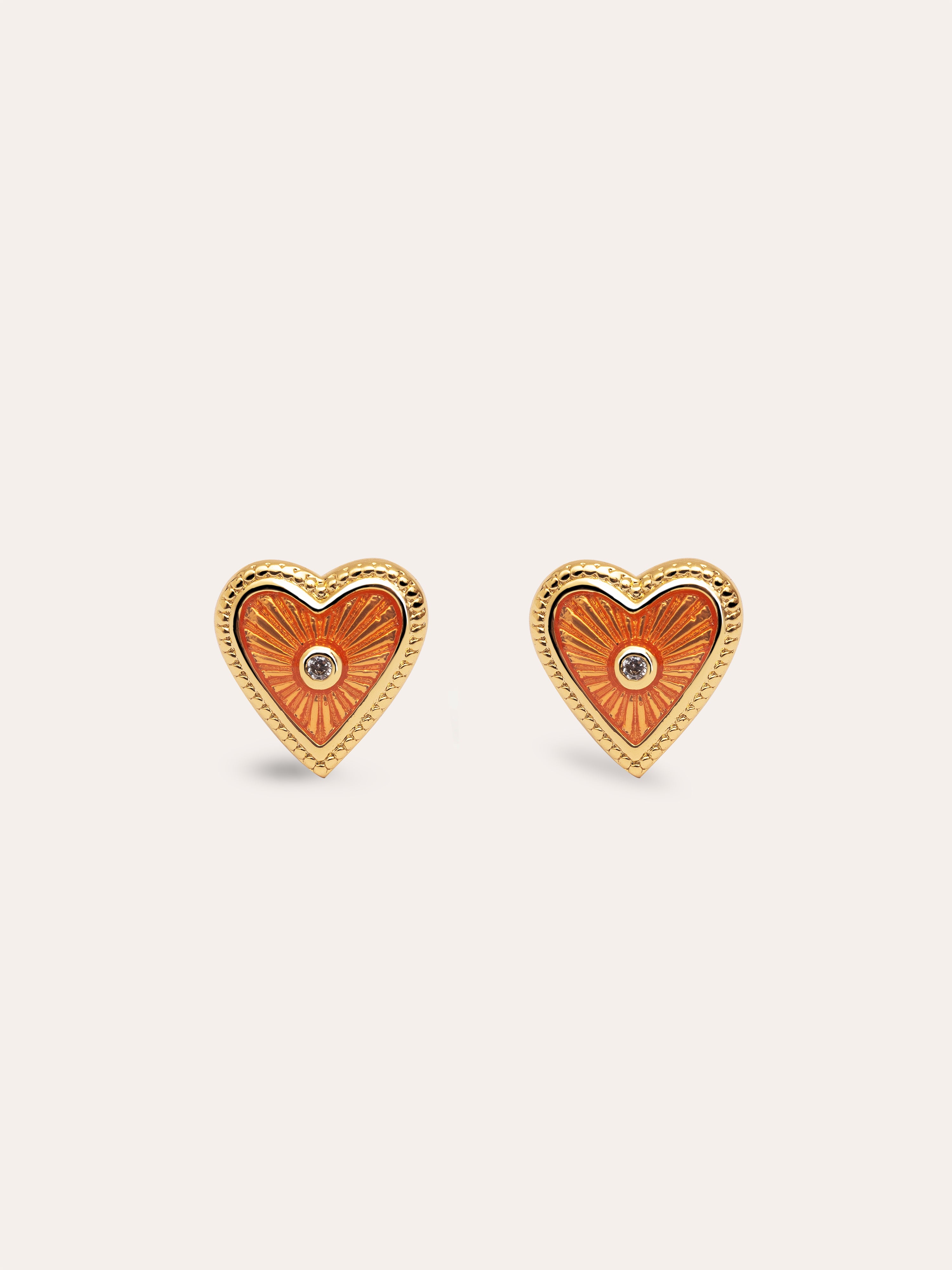 Pendientes My Heart Baño Oro