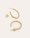 Pendientes Pebble Dots M Acero Baño Oro