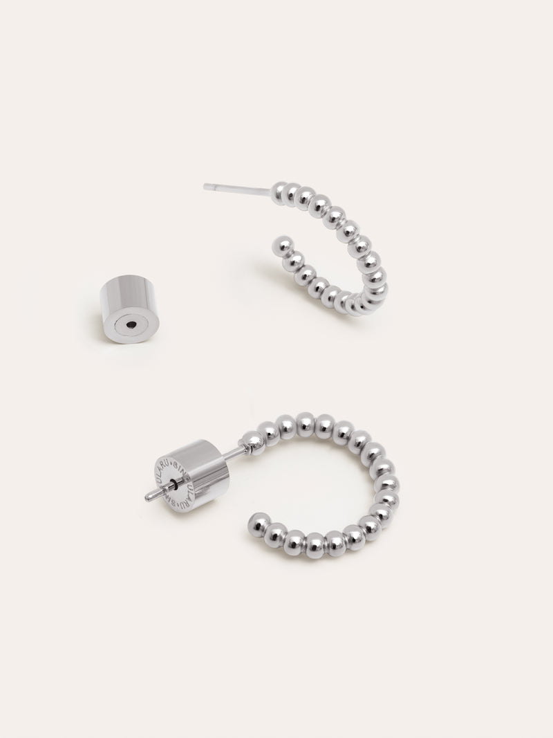 Boucles D'oreilles Pebble Dots S Acier