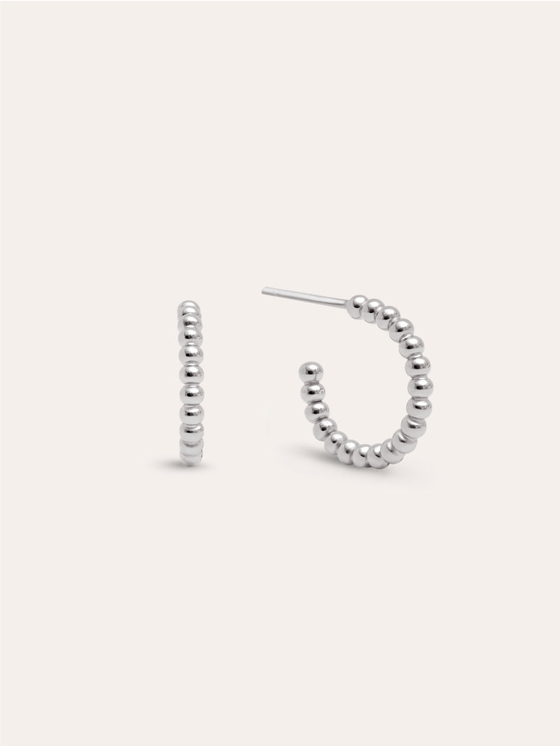 Boucles D'oreilles Pebble Dots S Acier