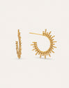 Pendientes Pebbles Sun Acero Baño Oro