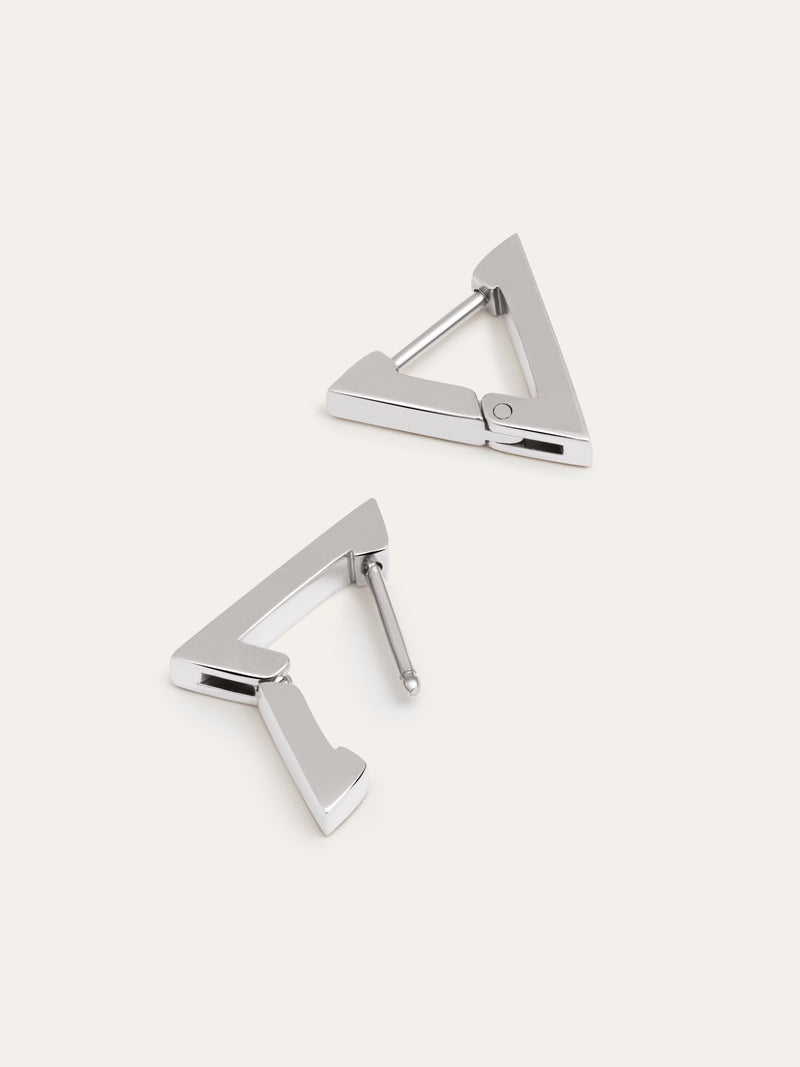 Boucles D'oreilles Pyramide Acier