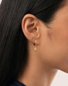 Boucles d'oreilles Étoile Polaire Plaqué Or