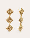 Pendientes Rhomb Baño Oro