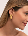 Pendientes Sandía Acero Baño Oro