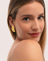 Pendientes Sandía Acero Baño Oro