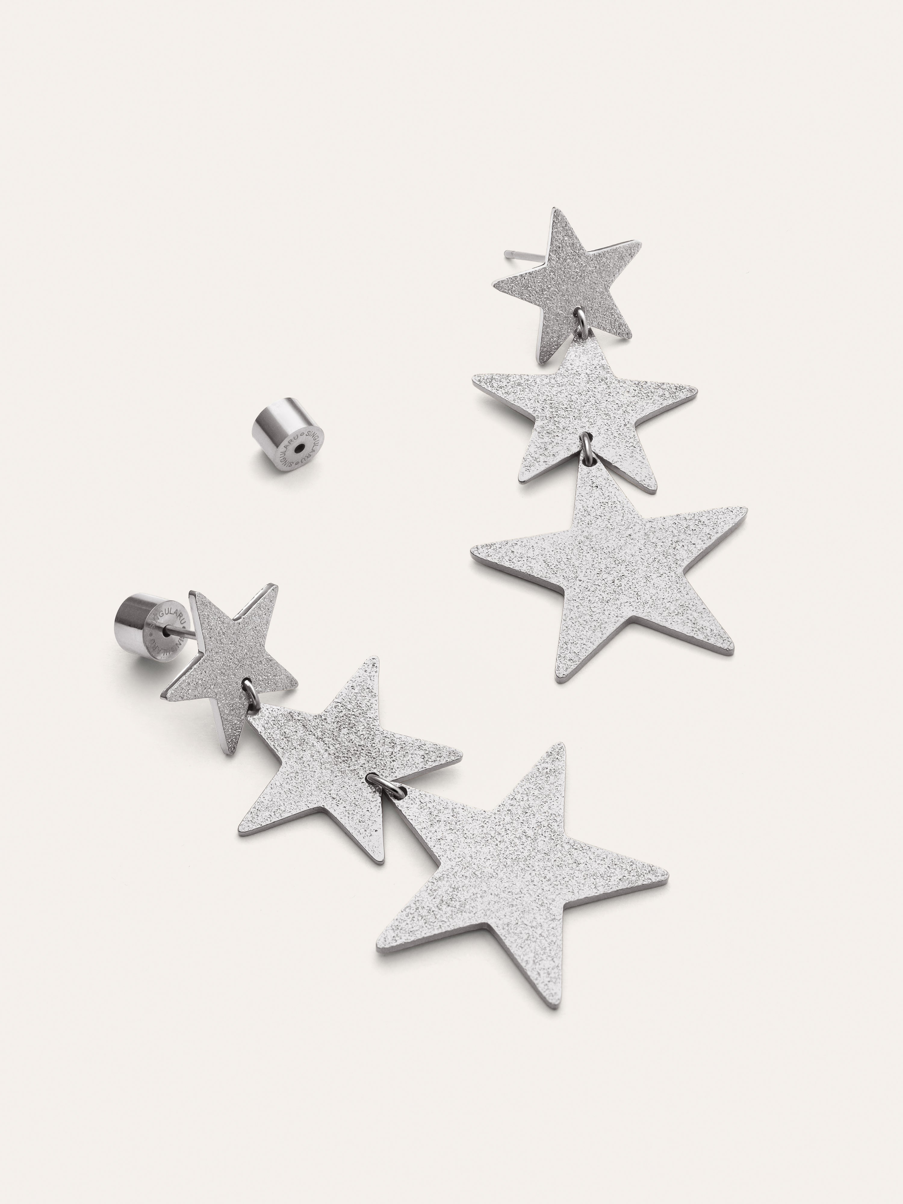 Shinning Stars Stainless Steel Earrings