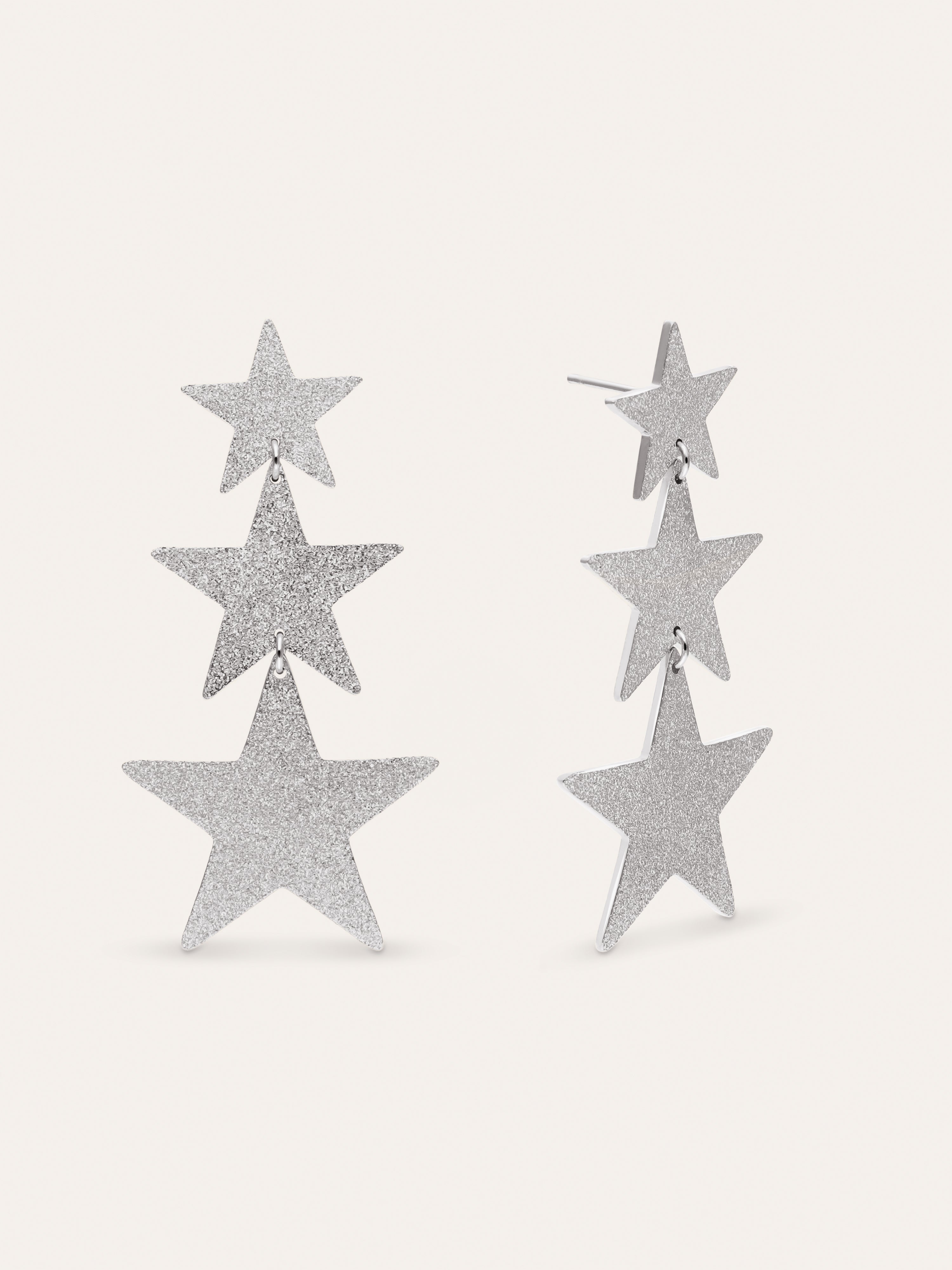 Shinning Stars Stainless Steel Earrings