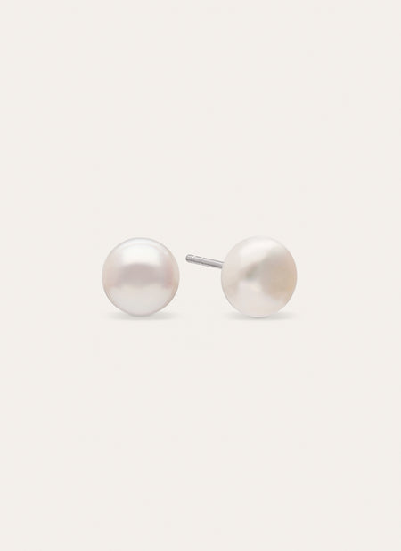 Brincos Single Pearl Aço