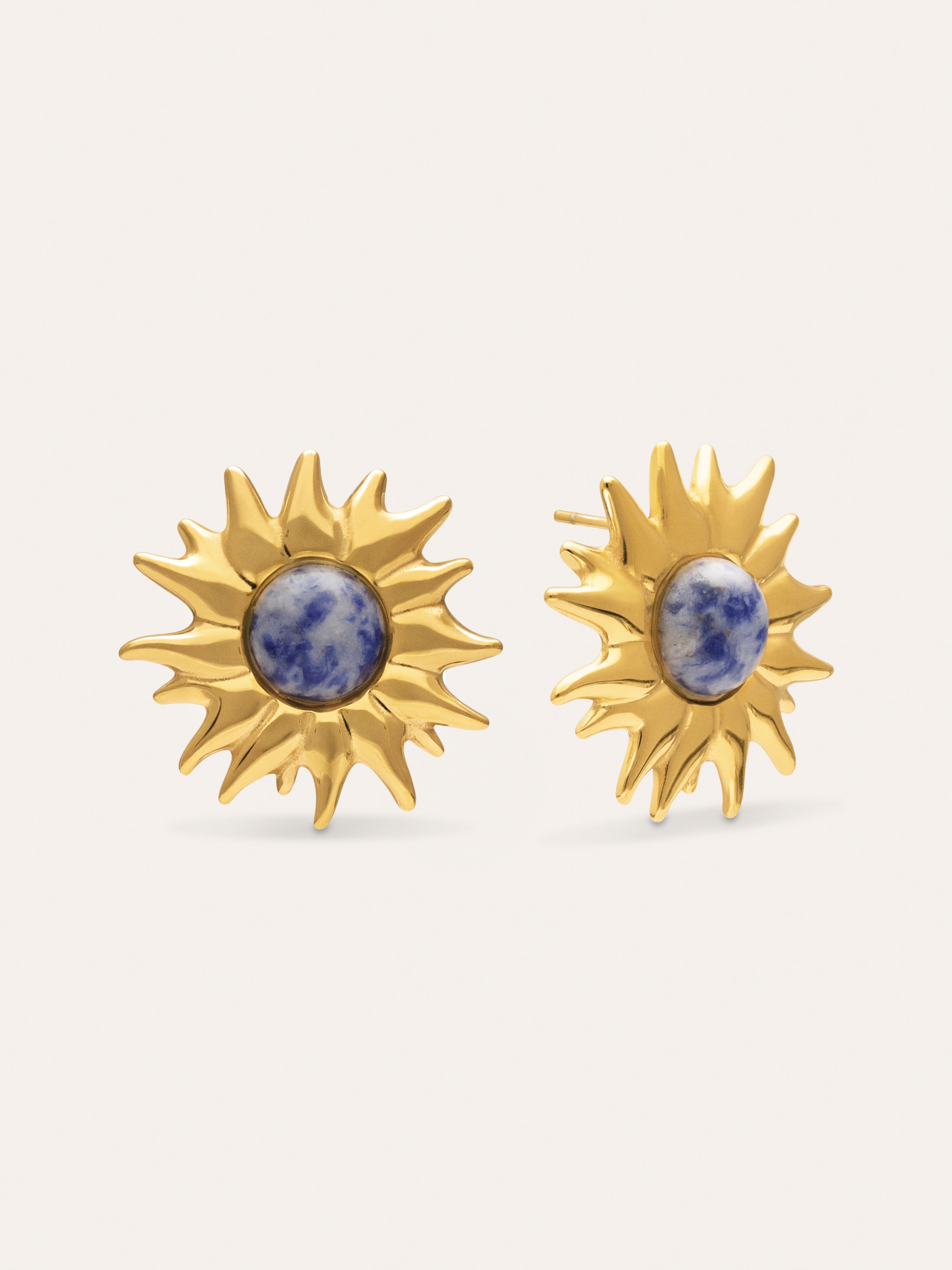 Pendientes Sole Catalina Acero Baño Oro
