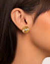 Solei Turquoise Gold Earrings