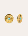 Solei Turquoise Gold Earrings