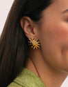 Ohrringe Sunna Edelstahl mit 18kt Goldbeschichtung