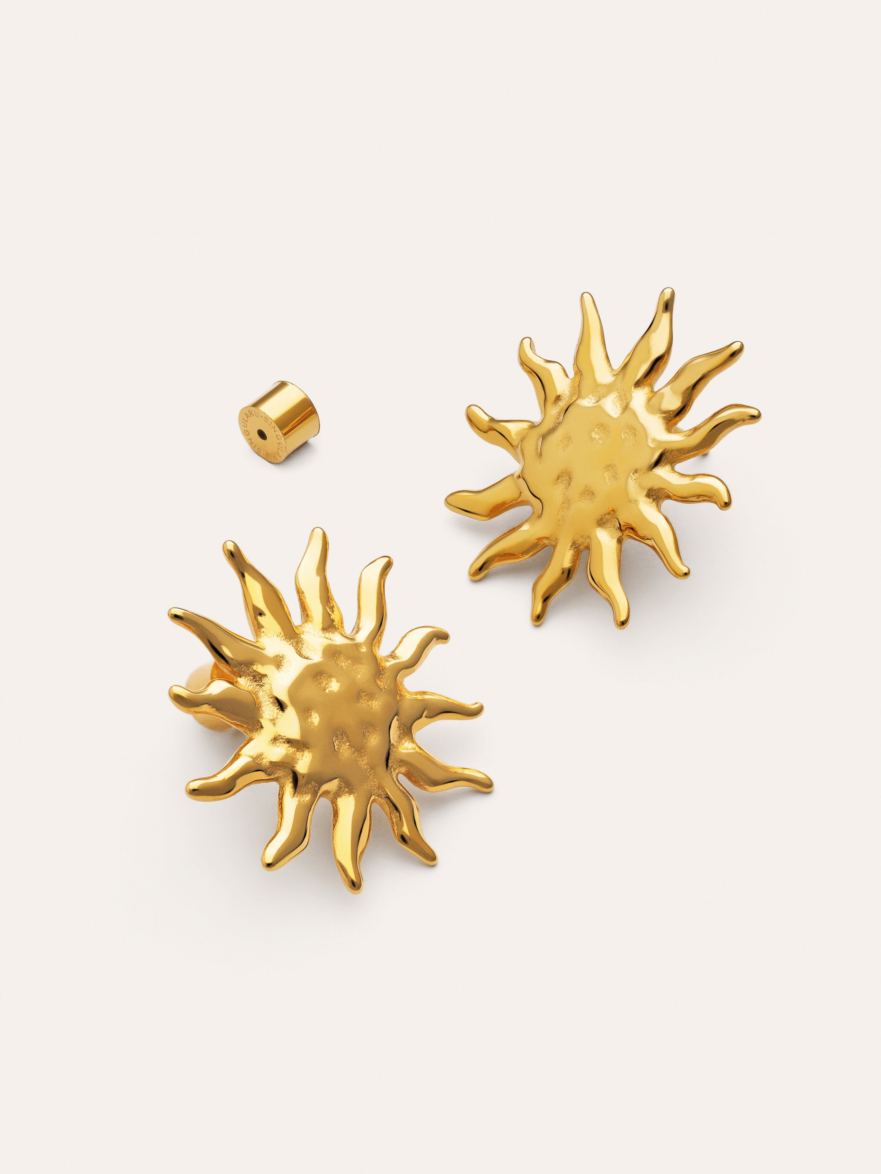 Ohrringe Sunna Edelstahl mit 18kt Goldbeschichtung