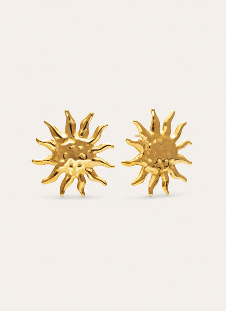 Ohrringe Sunna Edelstahl mit 18kt Goldbeschichtung