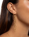 Pendientes Twist Circles & Circles Baño Oro