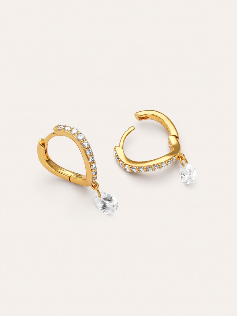 Victoria Gold-Plated Earrings