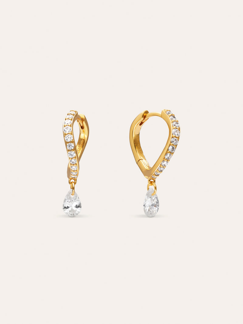 Victoria Gold-Plated Earrings