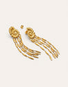 Pendientes Zafira Shells Acero Baño Oro
