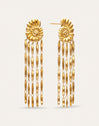 Pendientes Zafira Shells Acero Baño Oro