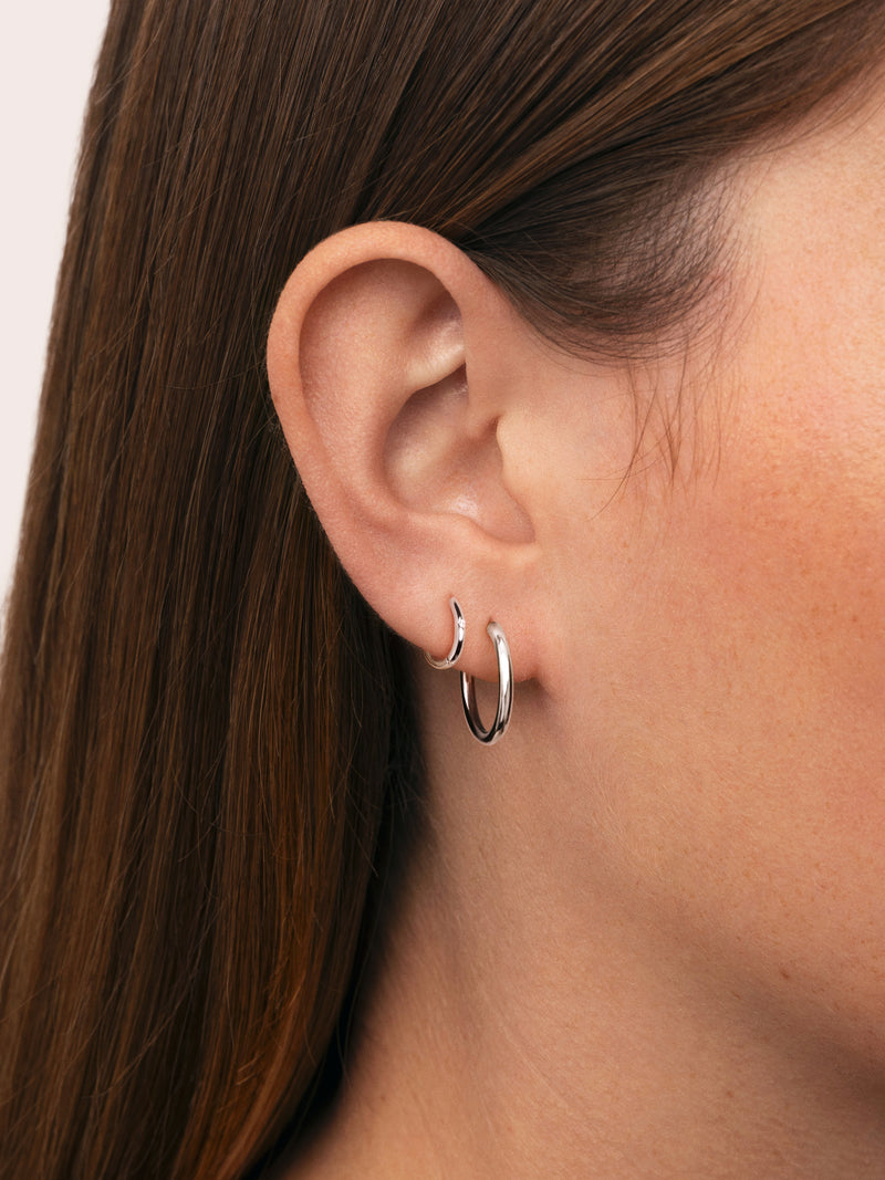 Boucle d'oreille simple anneau Klein Spark M