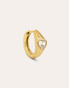 Heart Gold Baño Single Earring