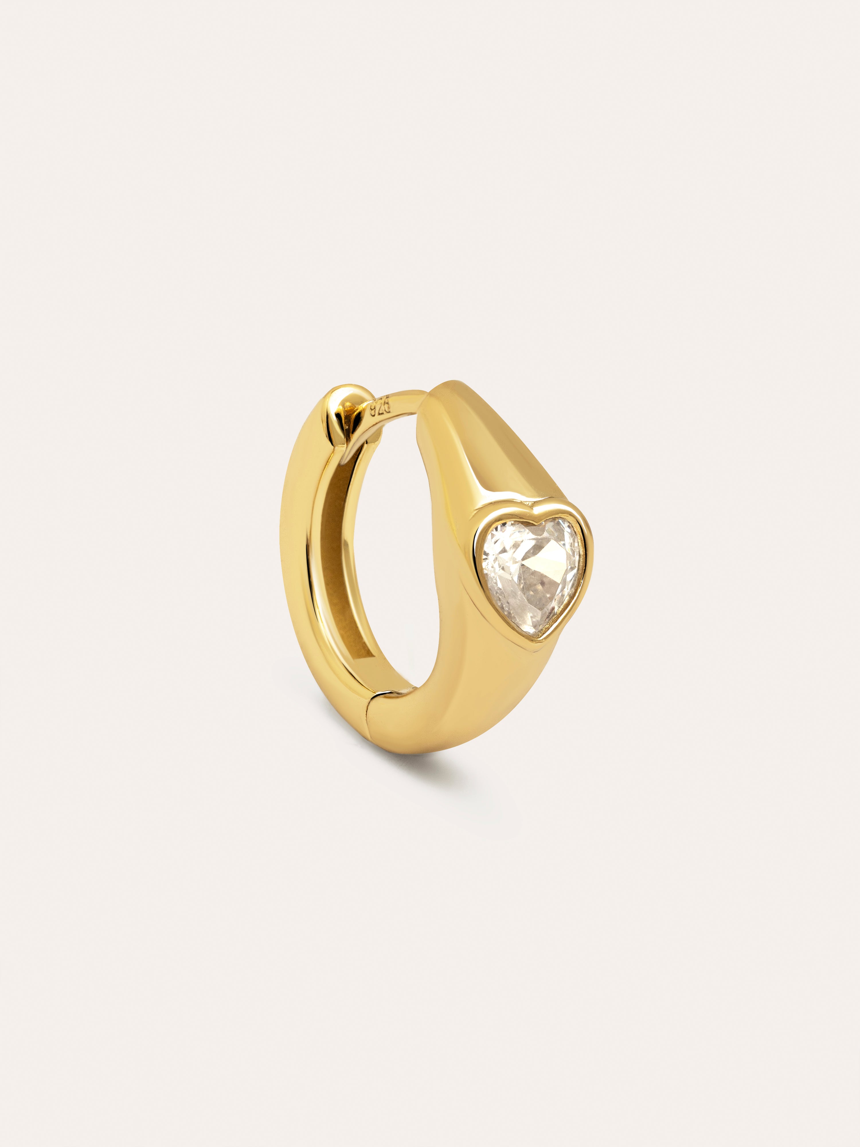 Heart Gold Baño Single Earring