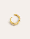 Organic River Gold Single Earring Hoop