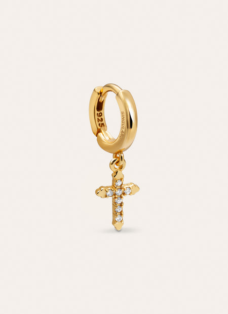 Penélope Gold Single Hoop Earring