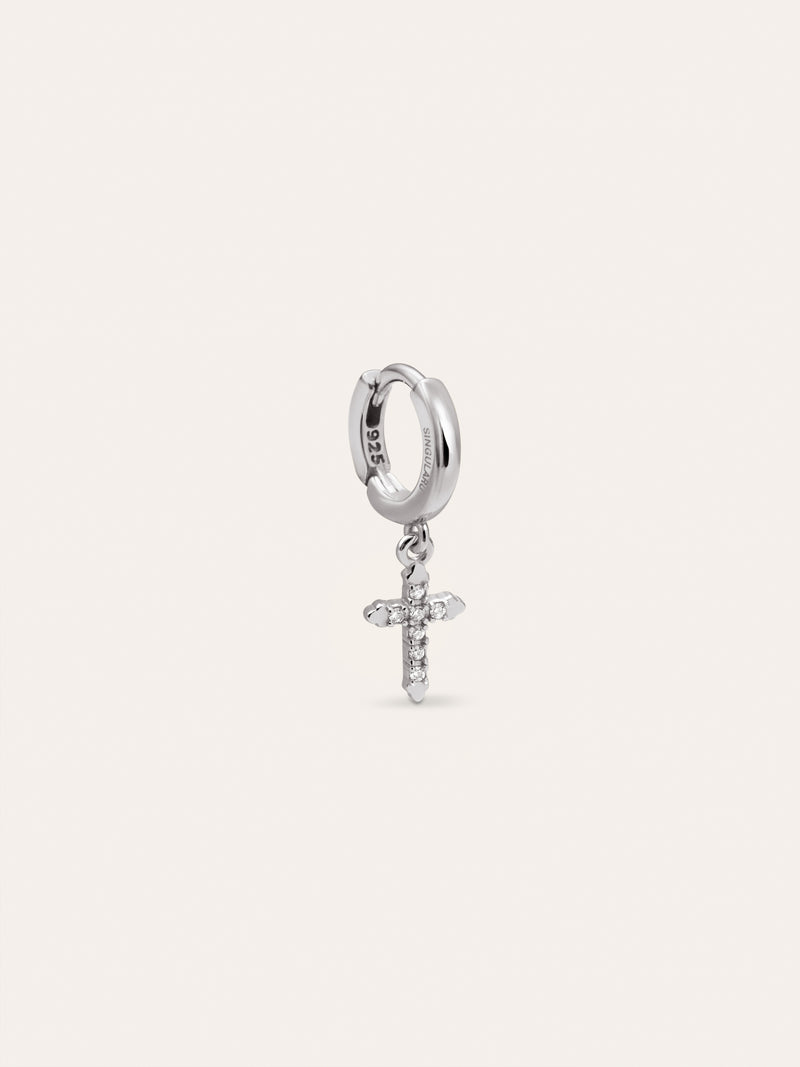 Boucle D’oreille à L’unité Créole Penélope Argent