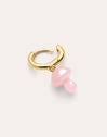 Mushroom Pink Gold Single Earring 