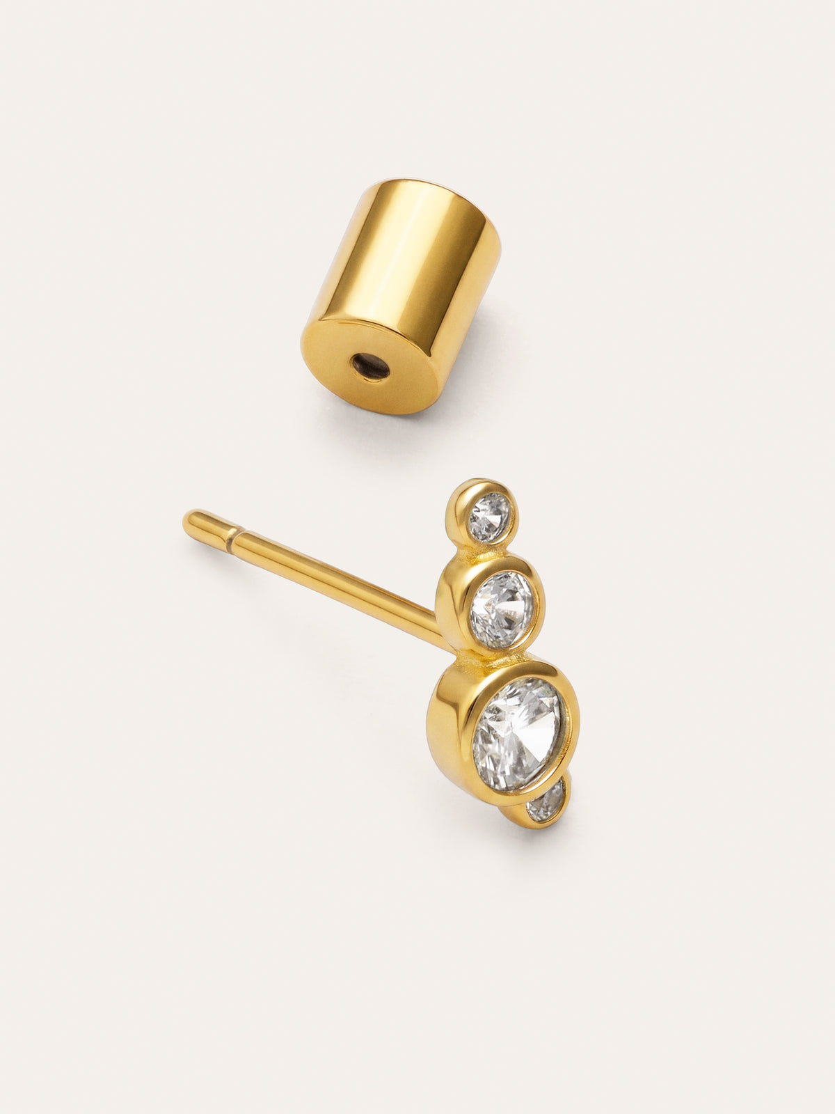 Imagen detalle de Bubbles Spark Gold-Plated Single Earring