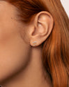 Spark Gold Single Earring 