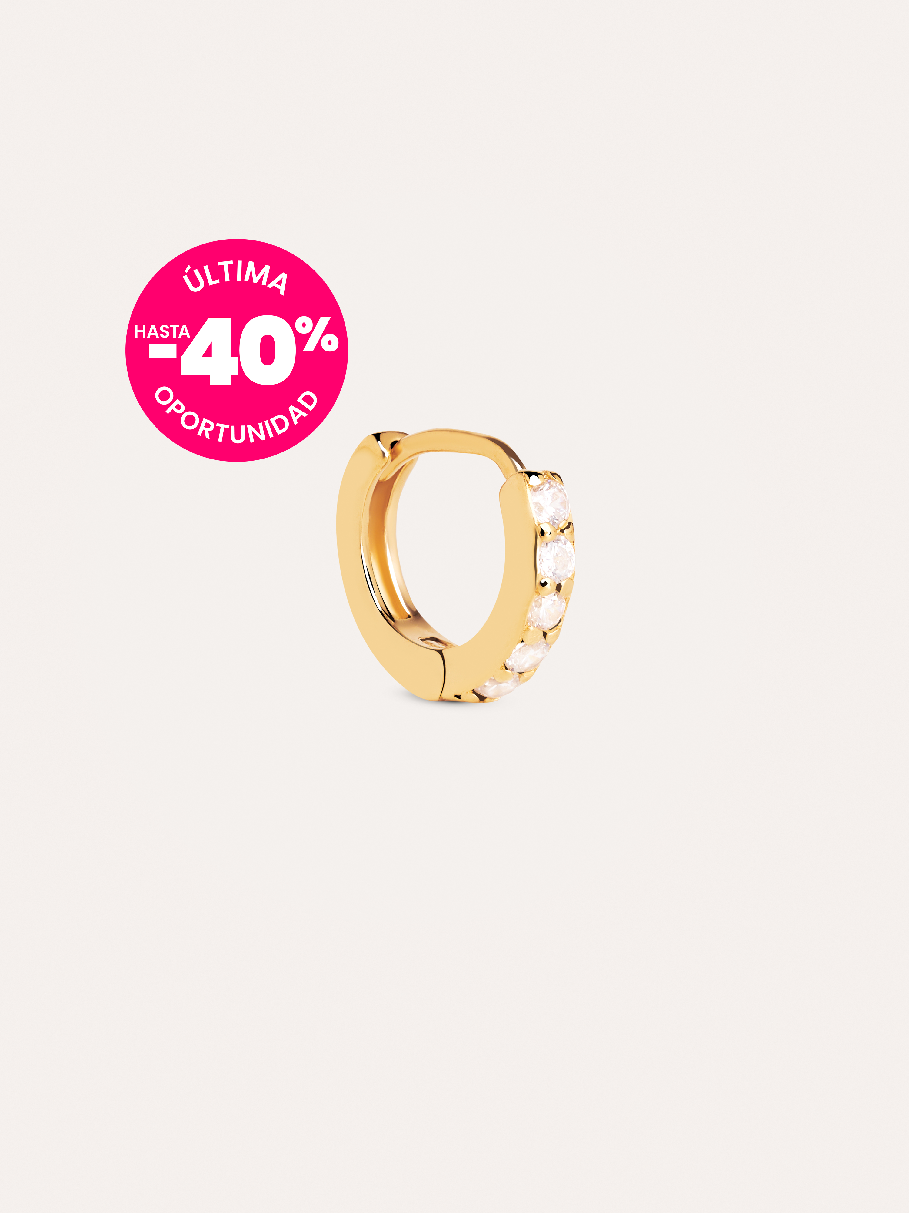 Cleo M Gold Hoop Single Earring