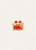 Boucle d'oreille unique Sea Crabby plaqué or